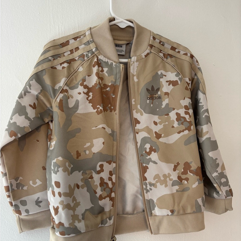adidas Kids Desert Camo Jacket - Tan, Brown, Gray